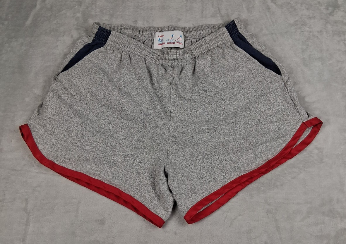 Chubbies Lounge Sweat Cotton Shorts Men L (28 inch Elastic Waist) Gray Made USA