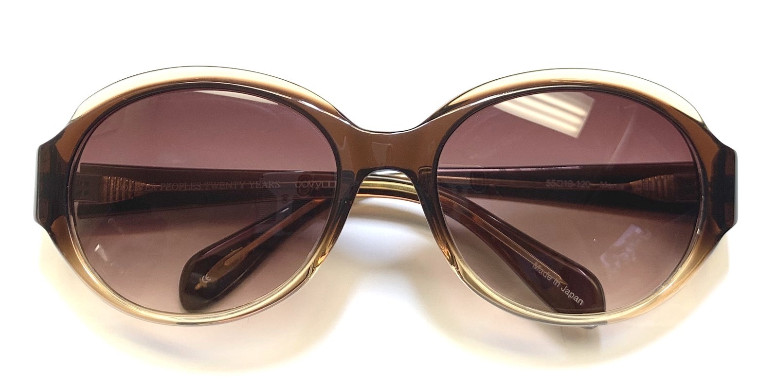 Oliver Peoples Merce DEB Sunglasses Crystal Light Brown Dark Brown Gradient