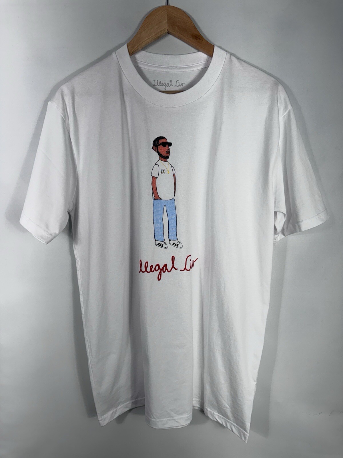 NWOT Illegal Civilization x Kevin White Men’s Large White Crew Neck T-Shirt