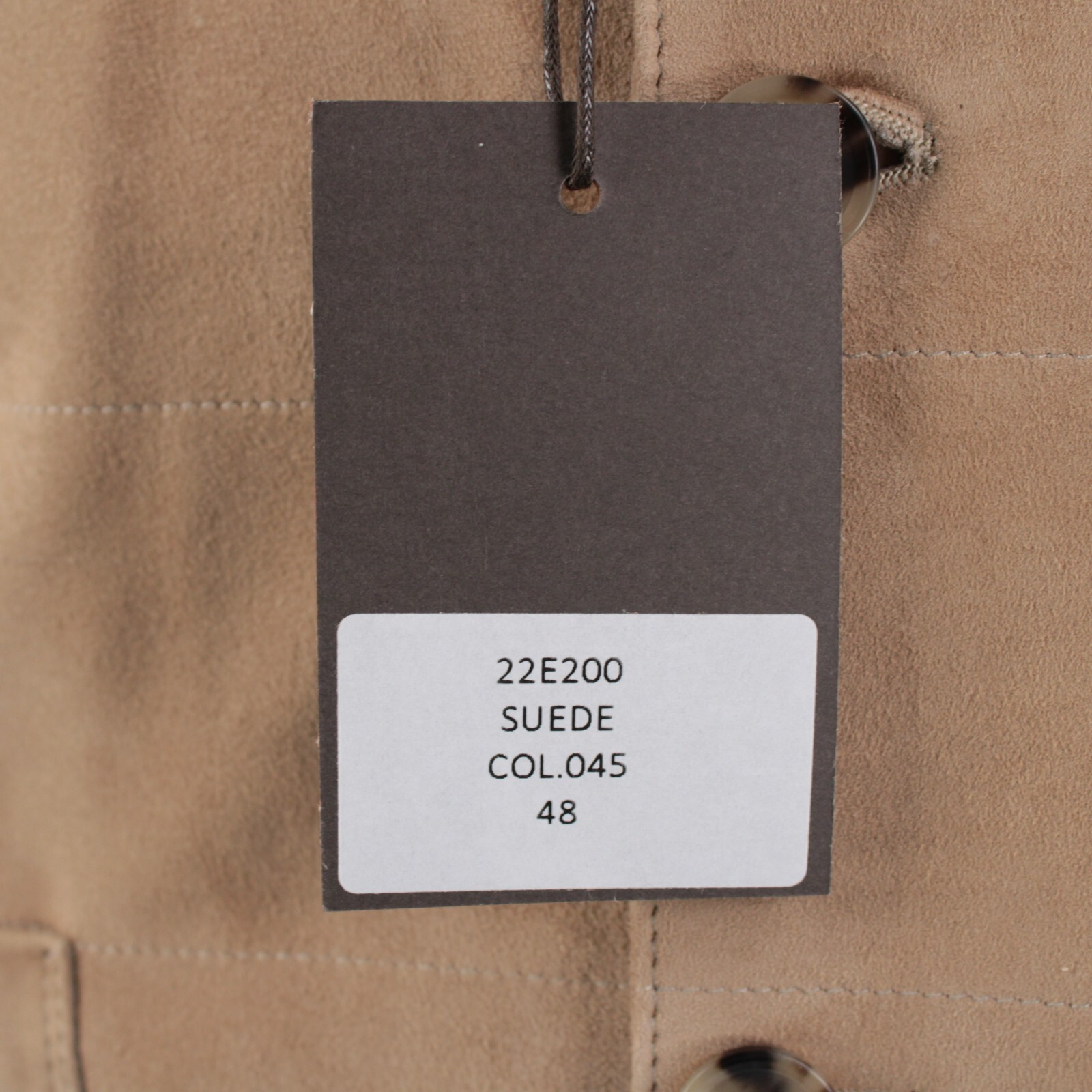 Rifugio NWD Vest / Bodywarmer Size 48 (Small US) In Solid Tan Suede Handmade