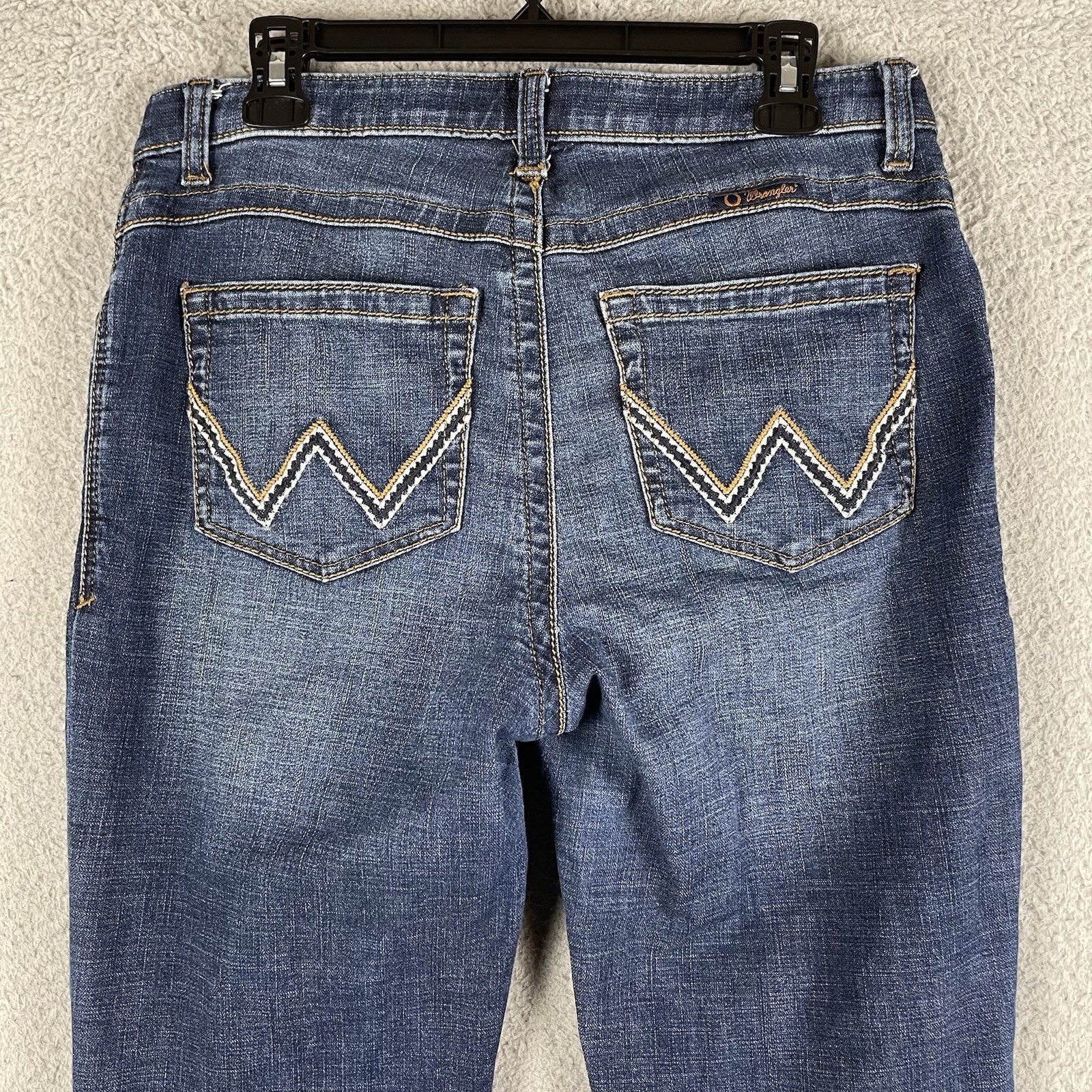 Wrangler Willow Ultimate Riding Jeans Junior Womens 13×36 Blue Denim Bootcut