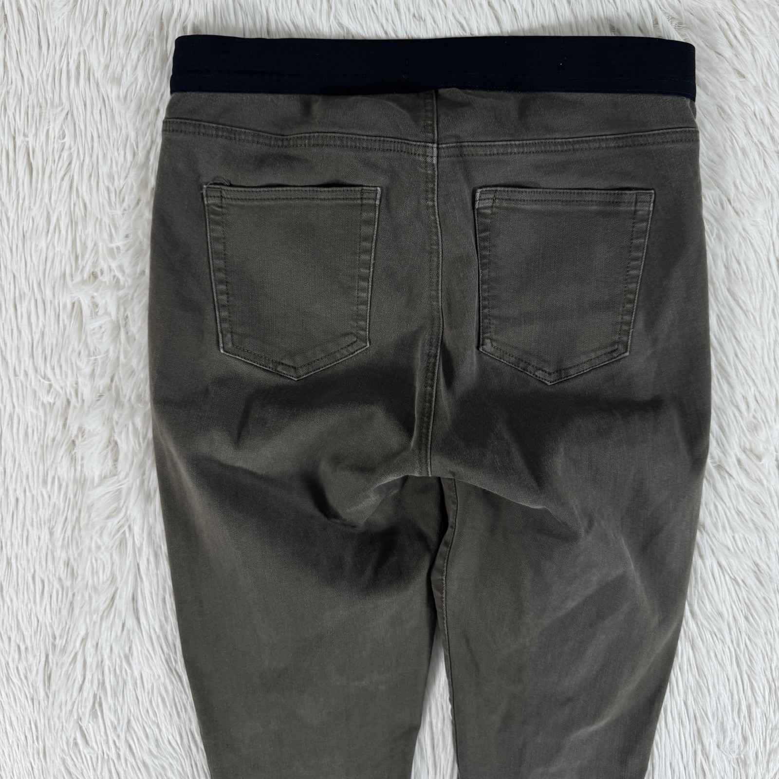 Gap 1969 Olive Green Resolution High-Rise Pull-On Legging Denim Jeans Women’s 30