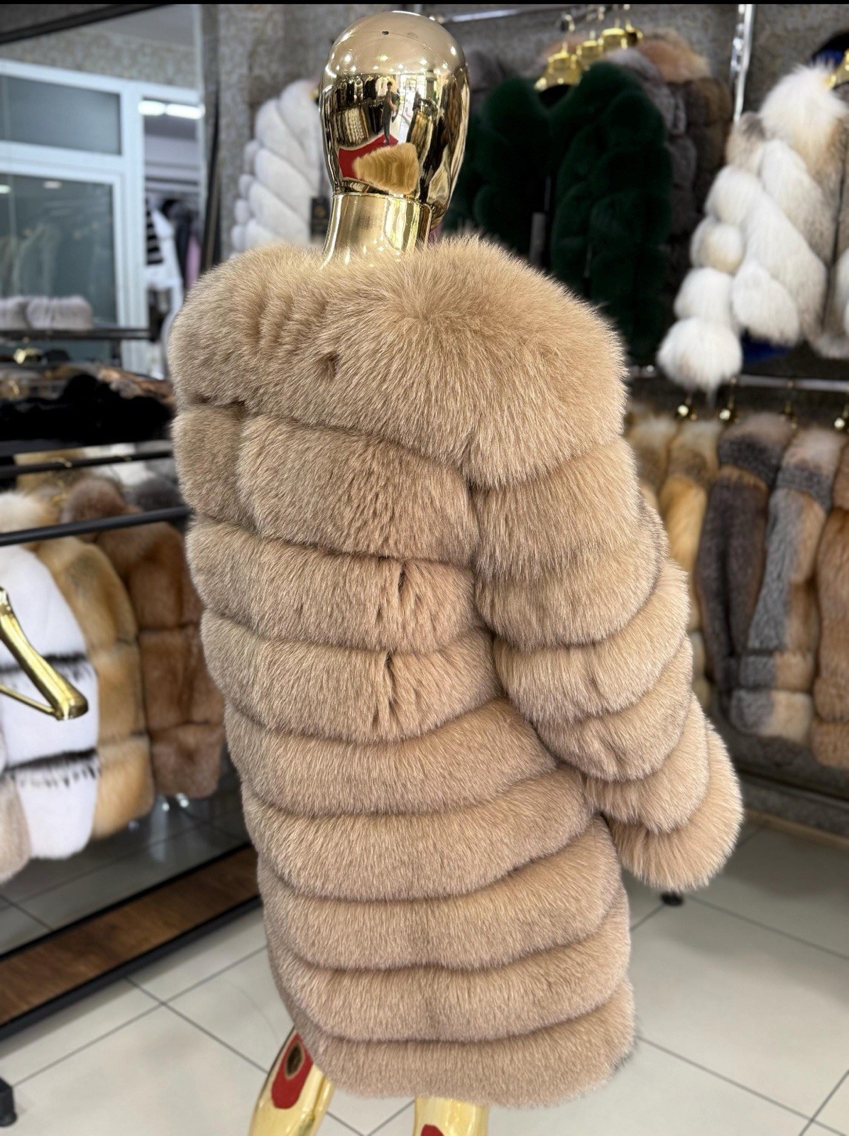 Women’s Luxury Fox Fur Coat Soft Plush Winter Warm Fashion Outerwear