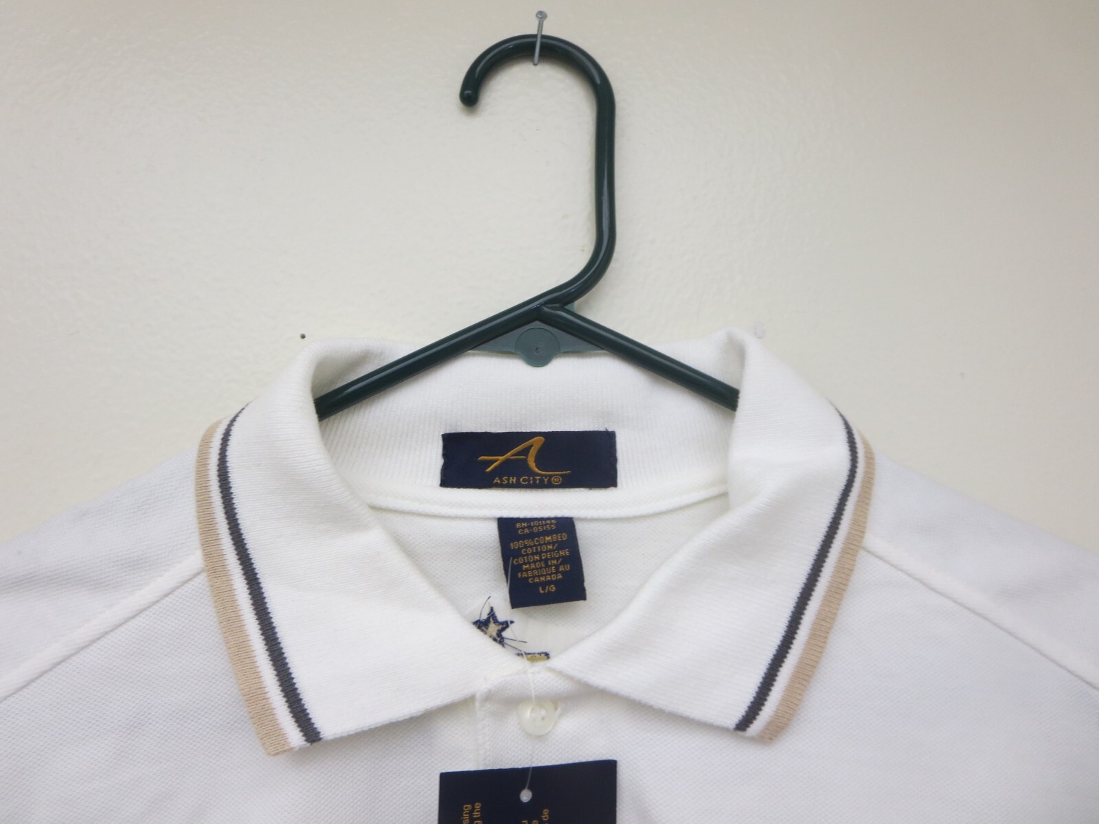 New RARE Army Vs Navy USAA Game Embroidered Polo Shirt by Ash City Size L