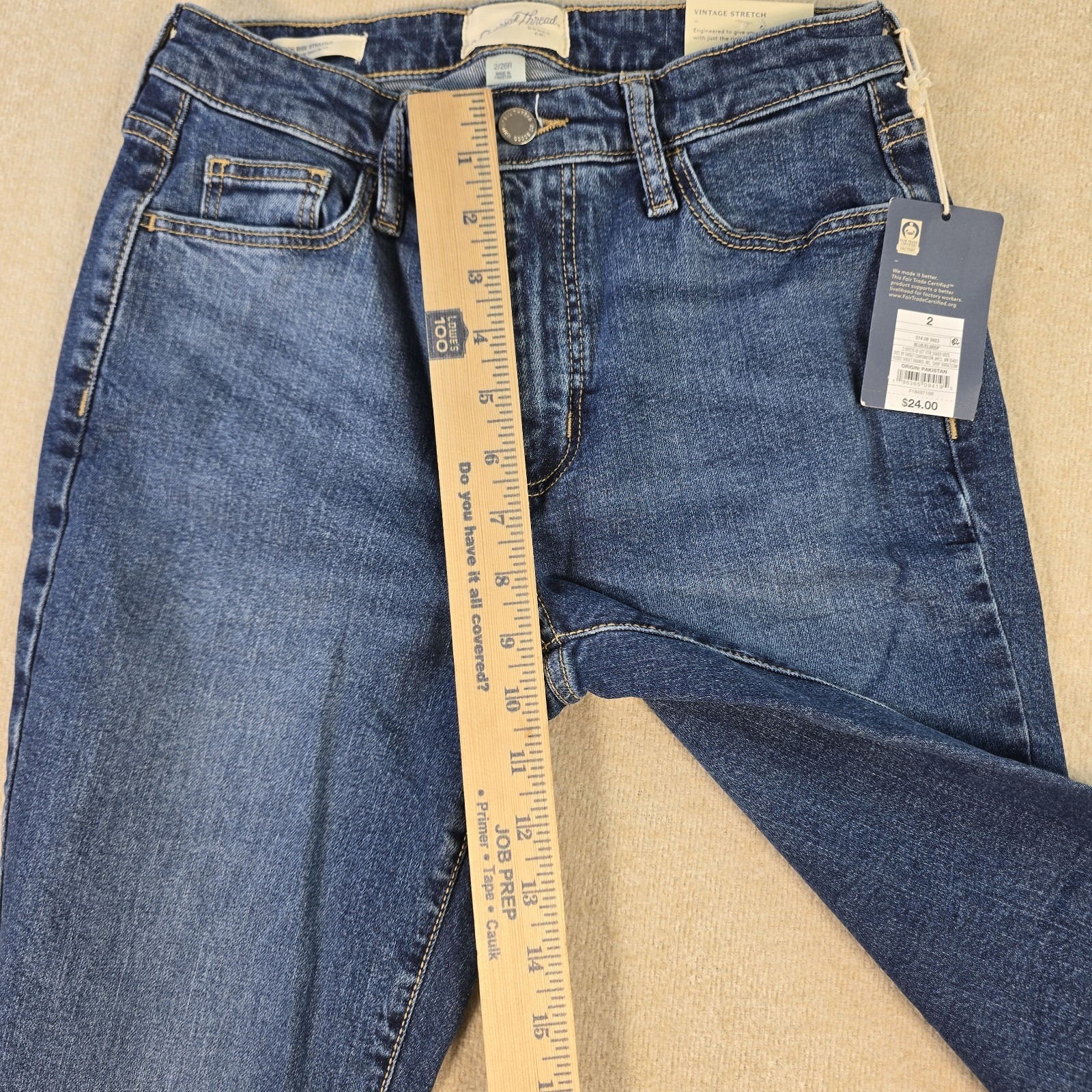 Universal Thread Jeans 2/26R Vintage Stretch Mid Rise Bootcut NWT