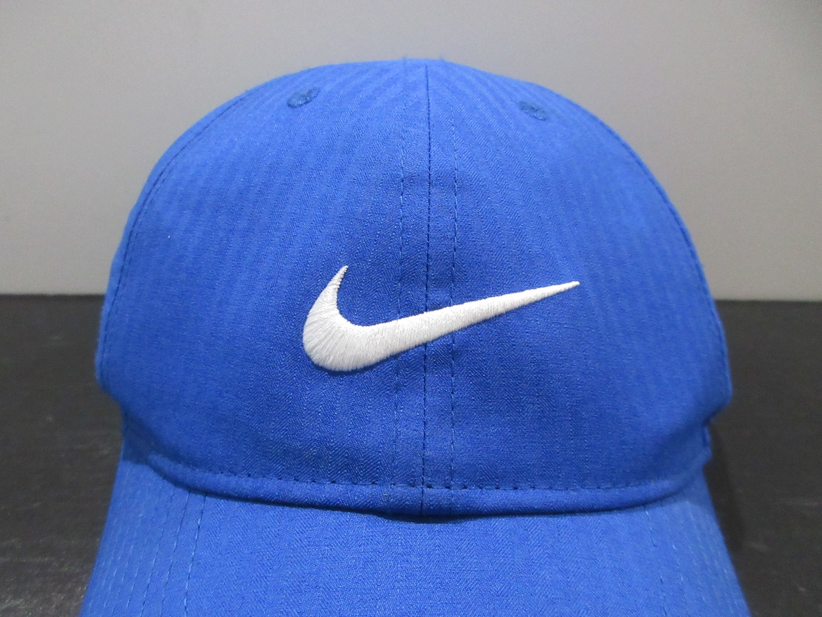 Nike Hat Cap Strap Back Blue White Swoosh Logo Pickle Ball Legacy91 Mens