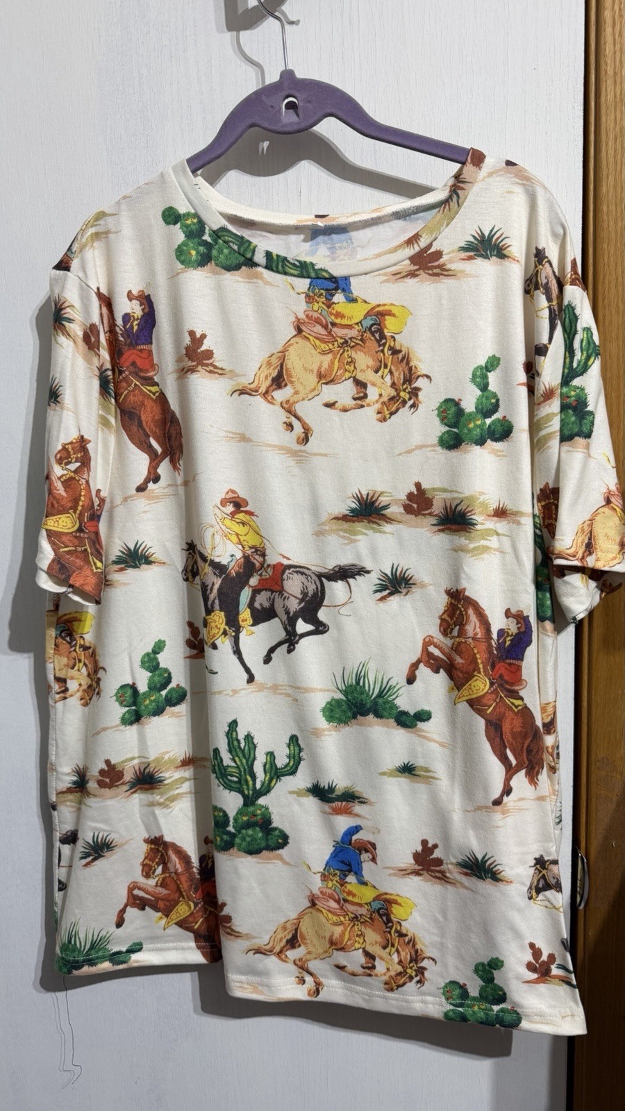 Western blouse Horse Equestrian COWGIRL SHIRT BLOUSE TOP SIZE 2X