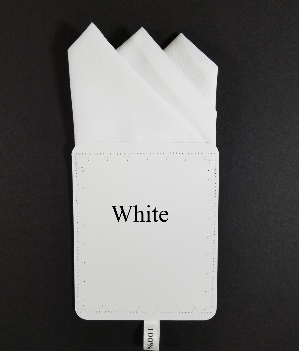 NEW – Men’s Cotton Pre-folded Pocket Square Handkerchief Insert – Reversible