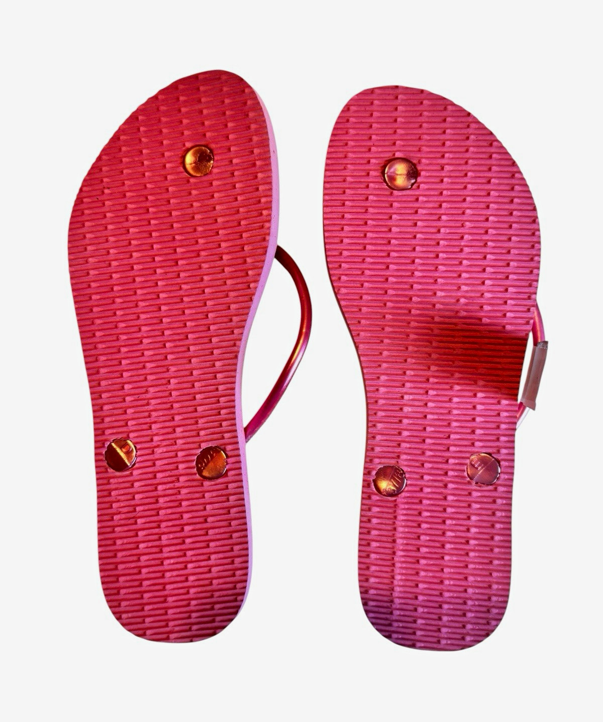 Havaianas Women’s Pink Rubber Metallic Flip Flop Sandals Slip On US 7/8