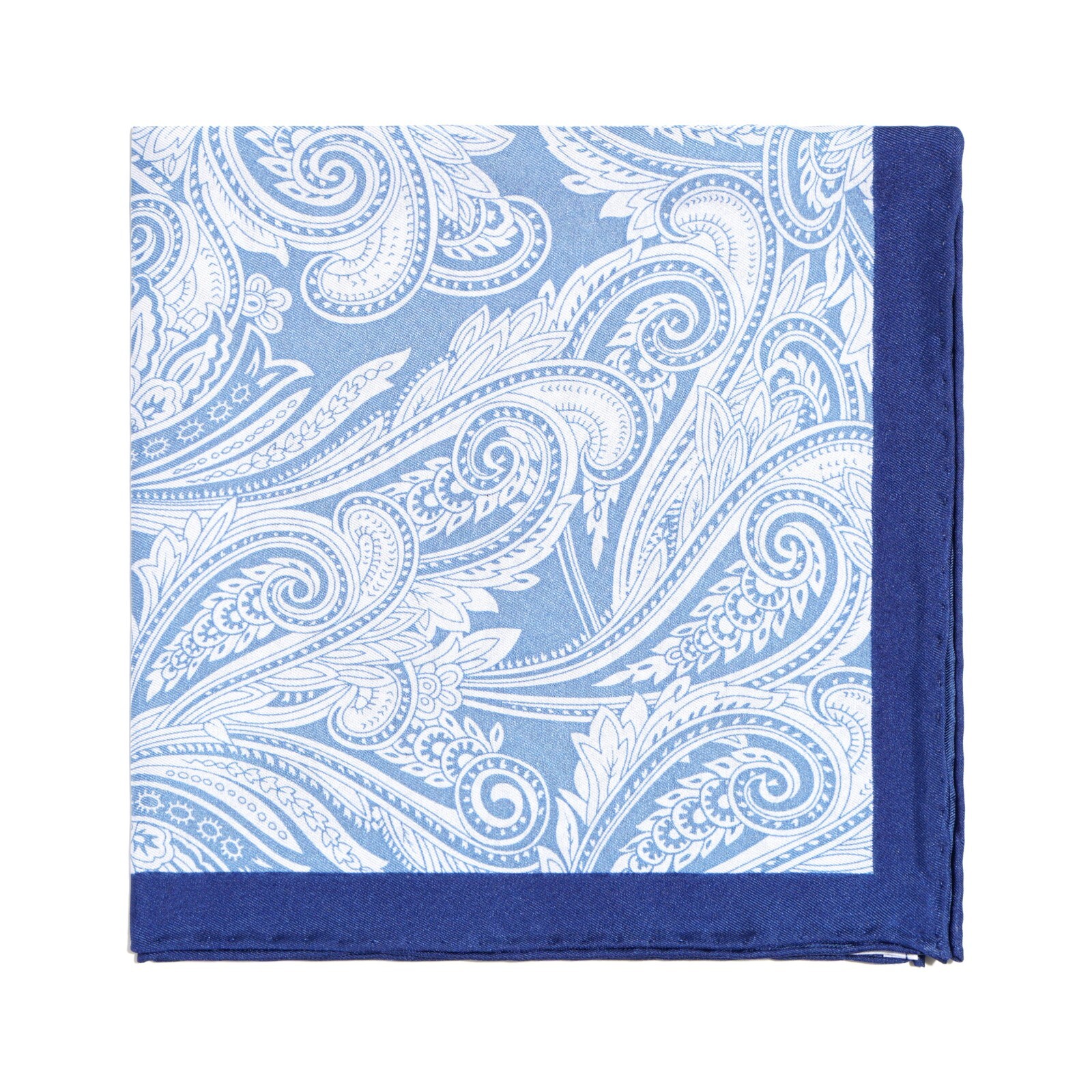 Men’s Silk Handkerchief Paisley Dot Pocket Square Suit Handkerchief 33cm 13in