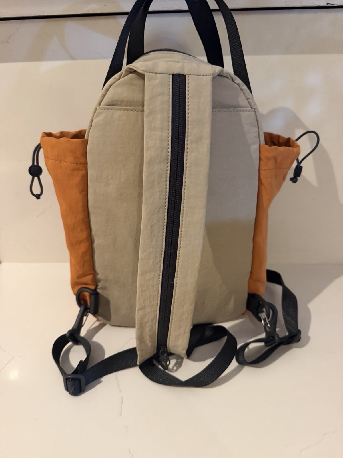 Lululemon Athletica Pack And Go Backpack- Orange/Tan/Black
