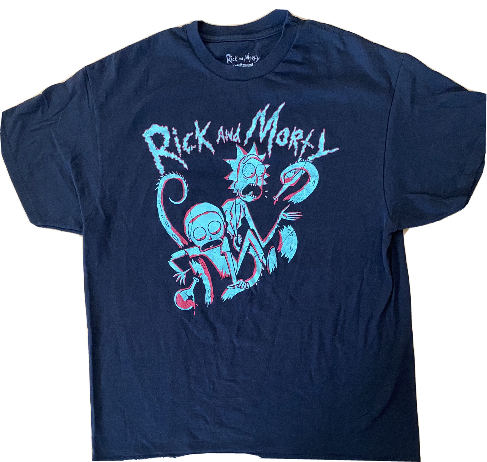 Rick And Morty T-Shirt XL Ripple Junction Lab Beaker Shirt Adult Swim