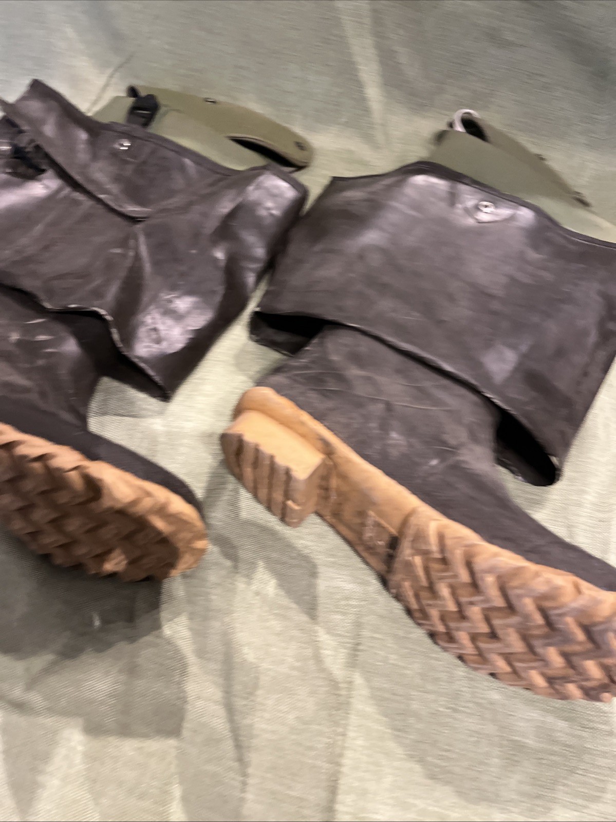 Tingley Overshoes Rubber Rain Boots Size 9 USA Waterproof Work Pair