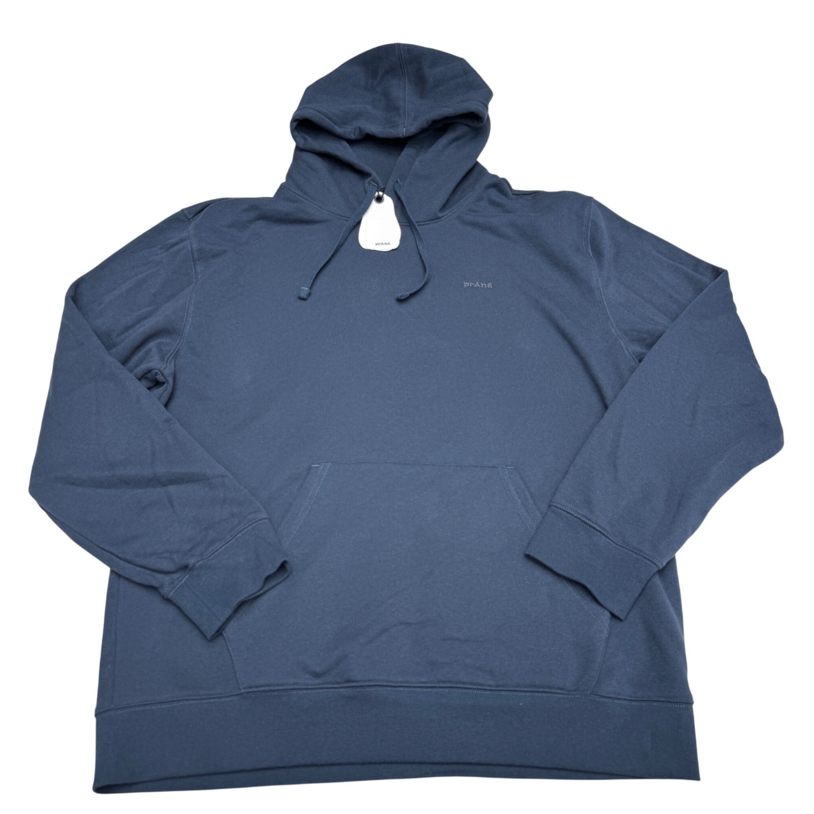 NWT prAna Men’s Standard Fit Fleece Hoodie In Stormy Night, Size XL