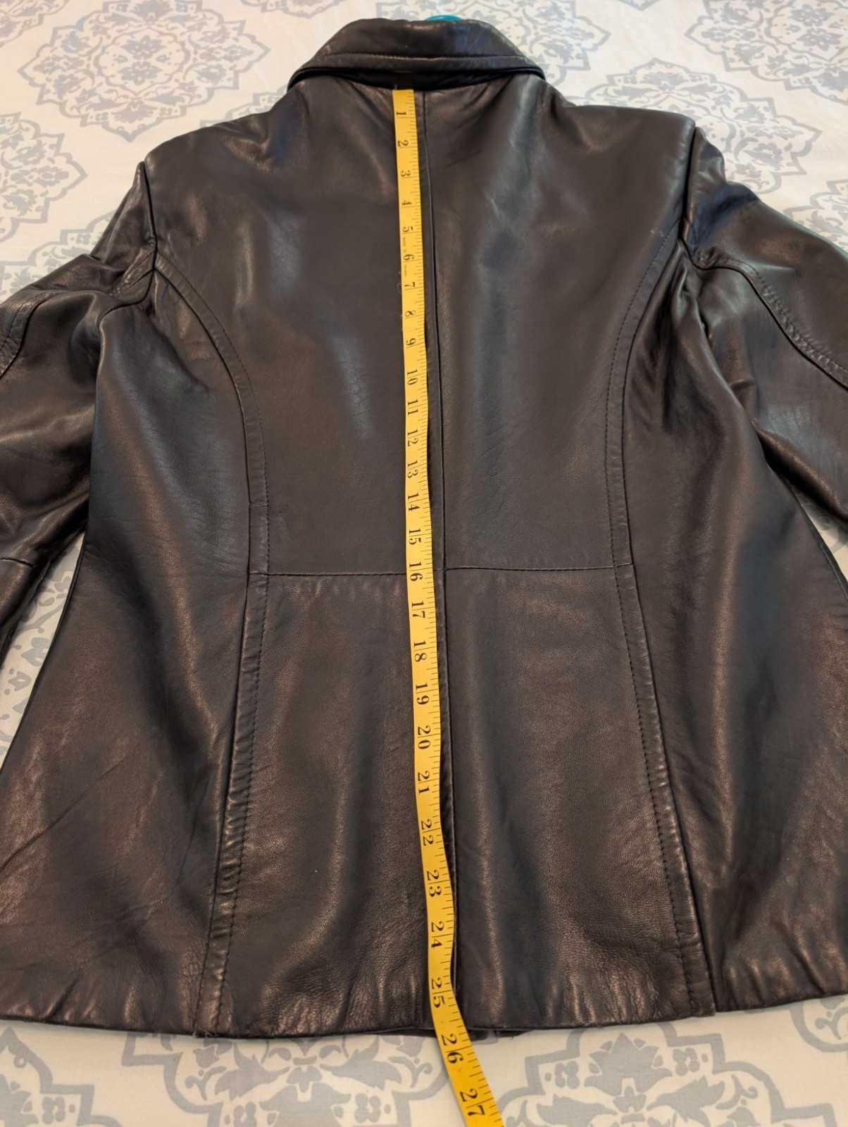 Vintage Casual Corner Women’s Genuine Leather Jacket Soft Black Sz Med YKK Zip