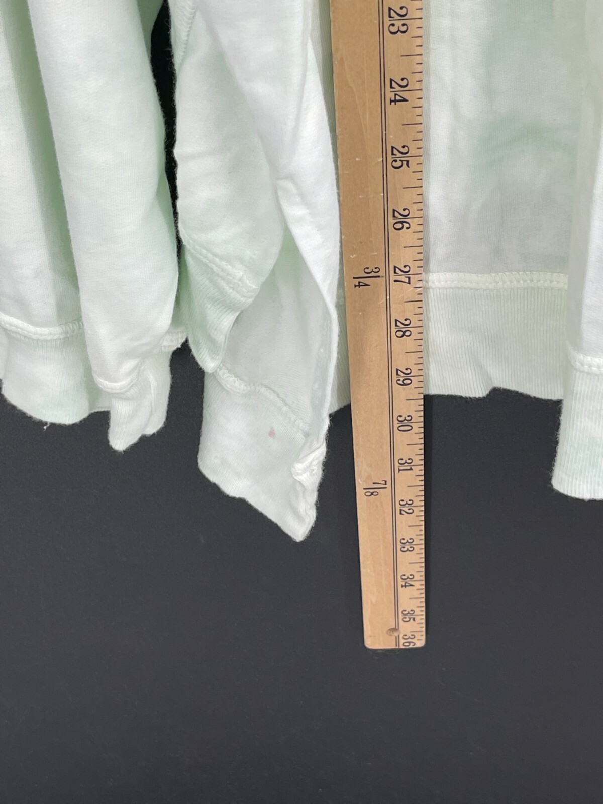 Found LA Sweatshirt Womens Large Green Tie Dye Pullover Soft Hi Low Hem
