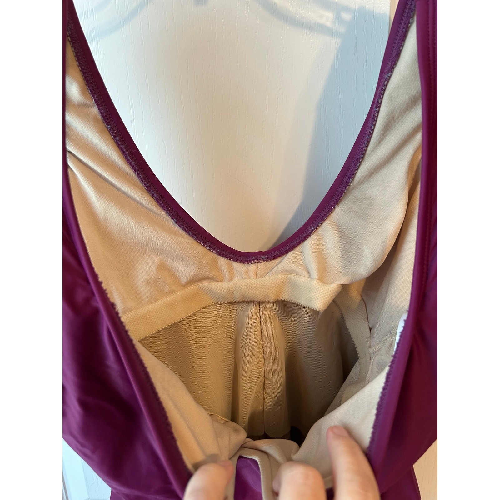 Deep Purple U-Neck One Piece