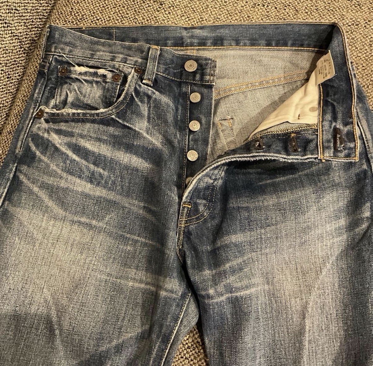 Levi’s 501 Jeans Men’s W32 L34 Big E 1971 Japan Made Denim Vintage