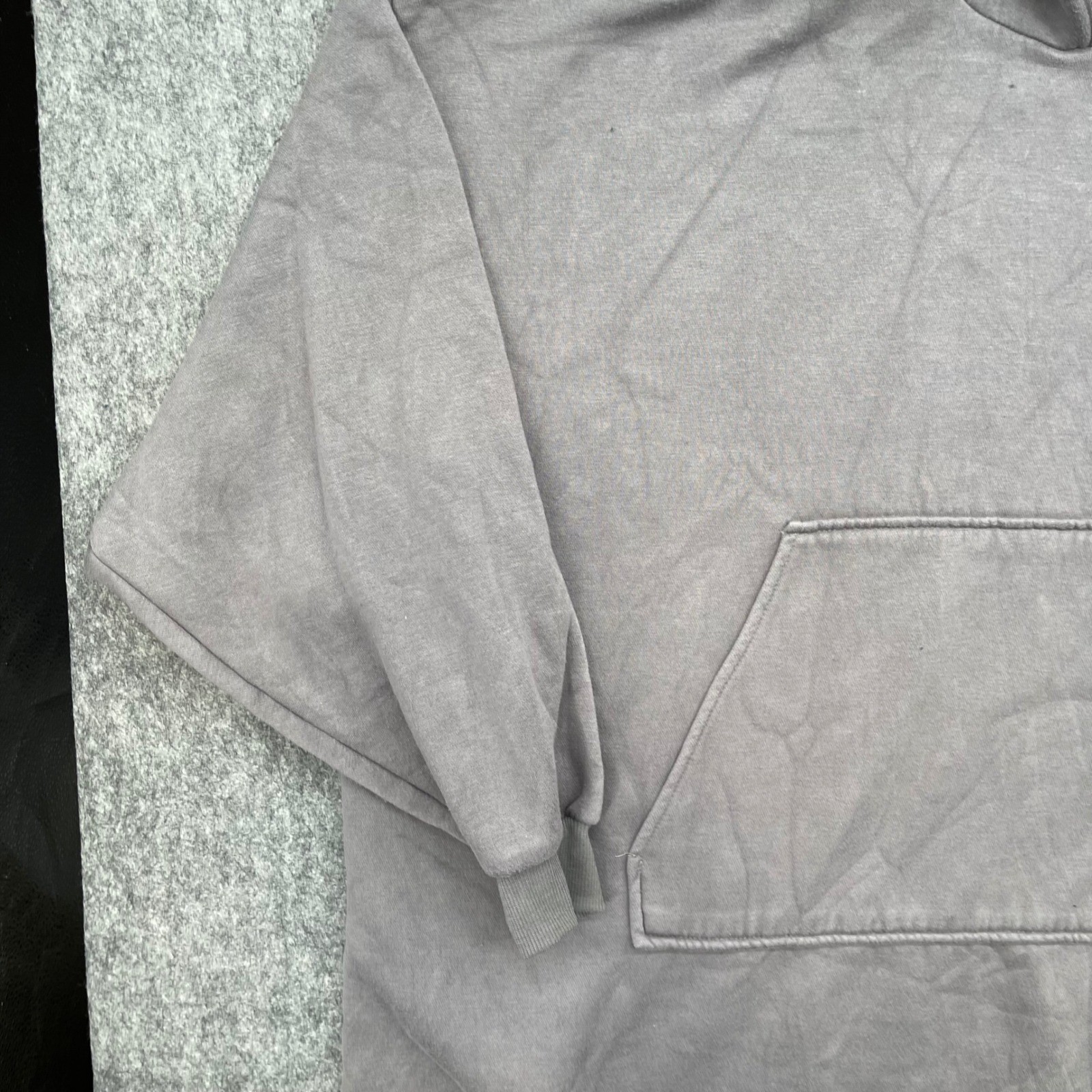 The Comfy Hoodie Blanket Gray Sweatshirt Fleece Lined One Size