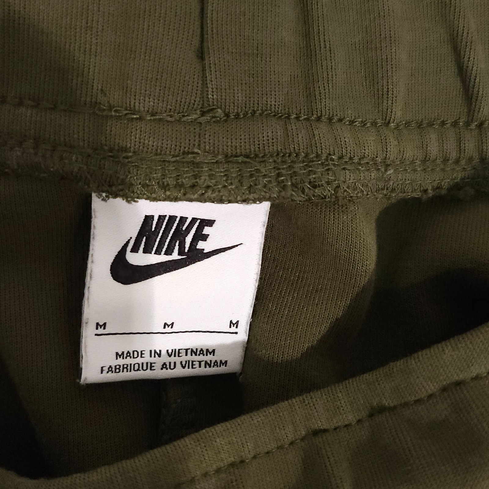 Nike Tech Fleece Jogger Sweatpants Mens Medium Olive Green Drawstring Sportswear