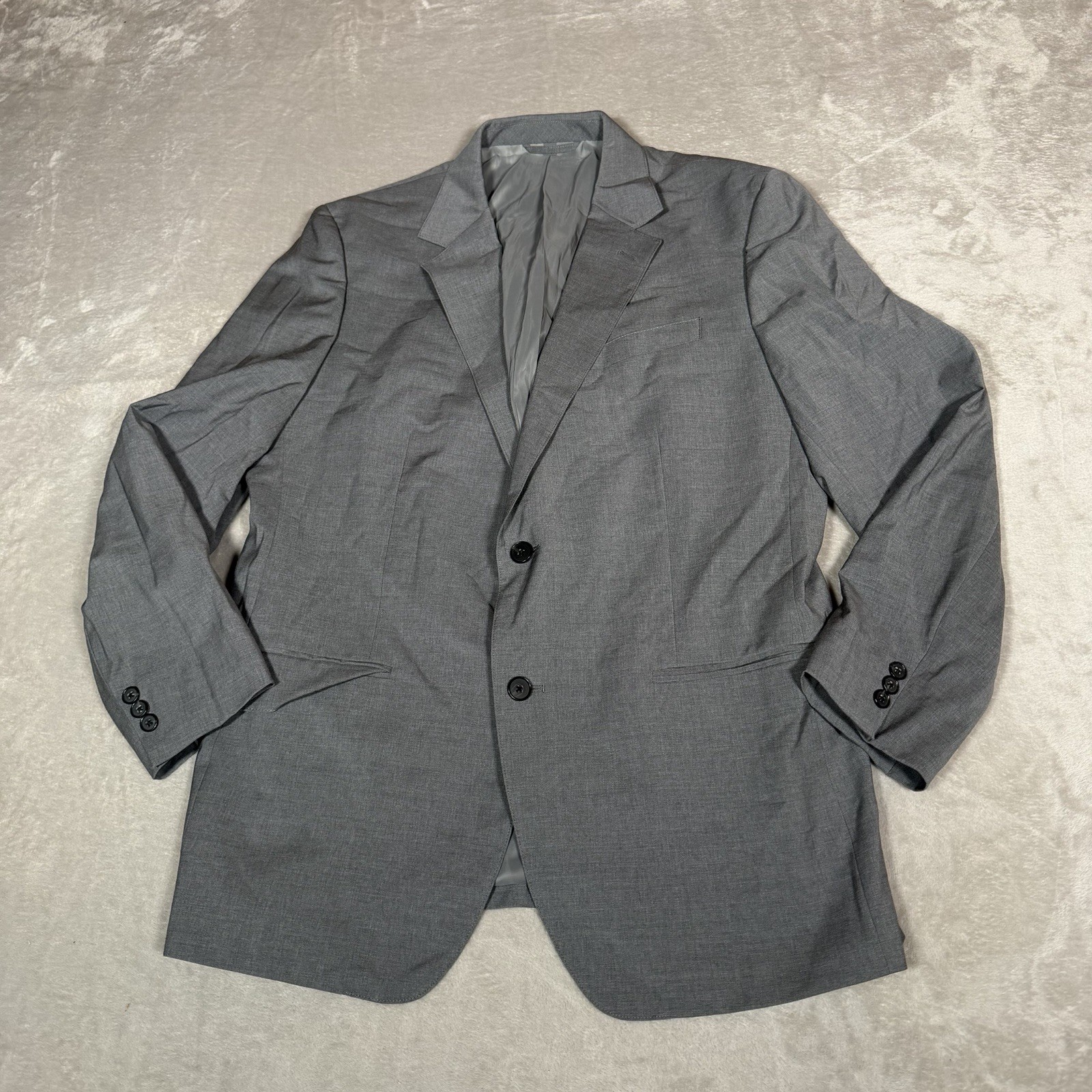 Bonobos Blazer Mens 44 Gray 2 Button Marzotto Italian Wool Sport Coat Casual