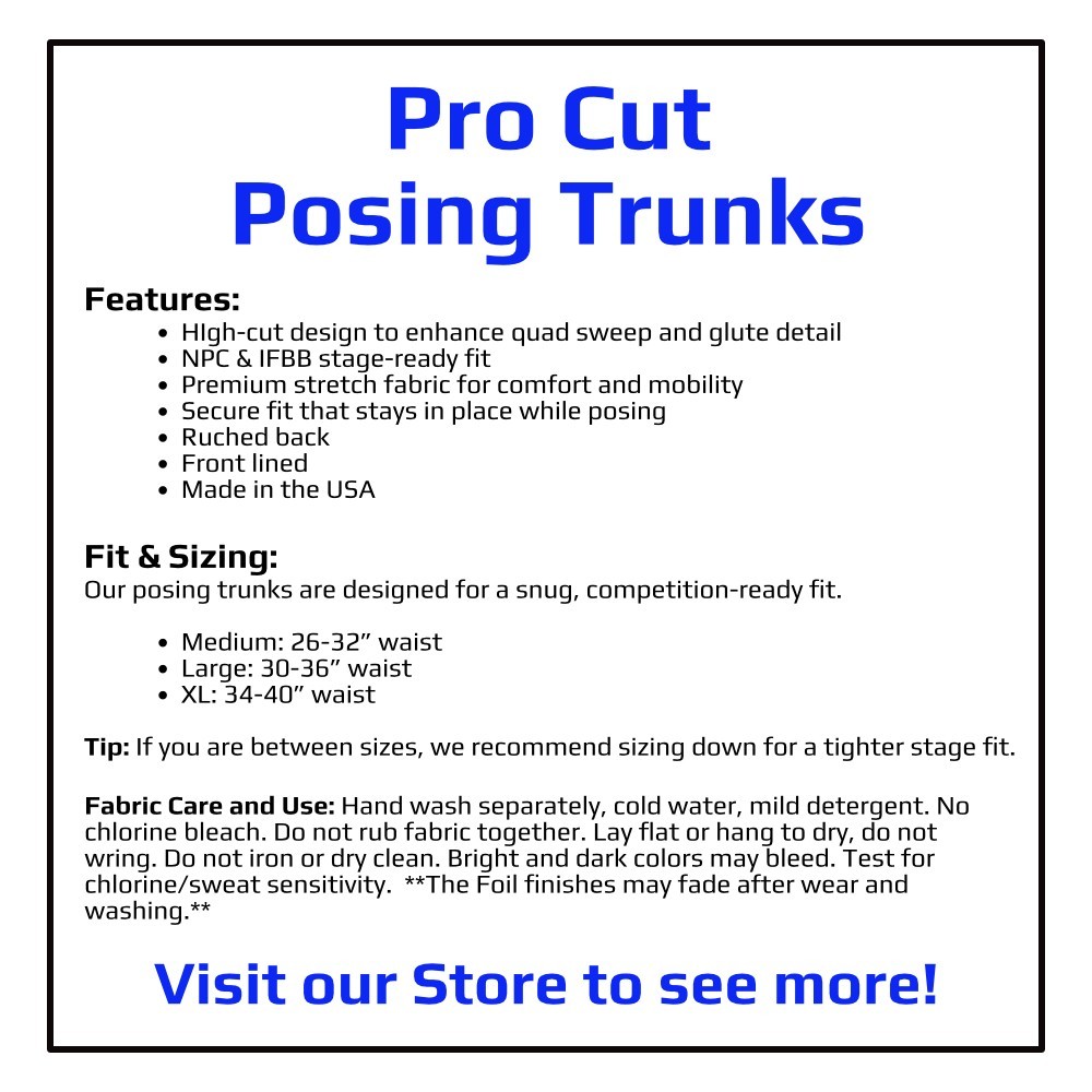 Mens Pro Cut Bodybuilding Posing Trunks Briefs Posers