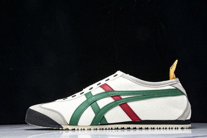 Onitsu*ka Tiger Mexico 66 Birch Green Red Yellow DL408-1684 Unisex Size 4-11