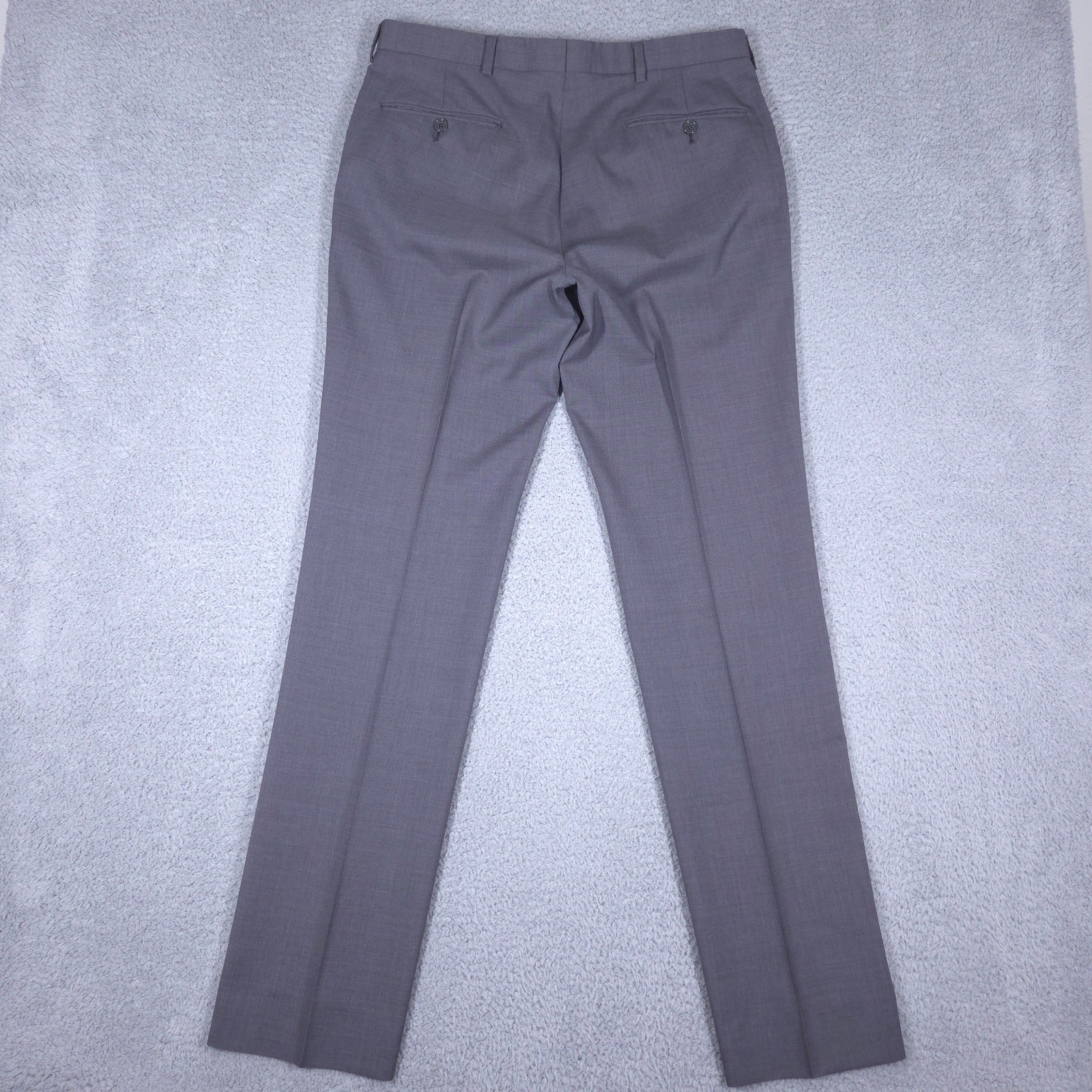 Ralph Lauren Black Label Pants Mens 32 (Fits 33×34) Charcoal Wool Trousers Italy