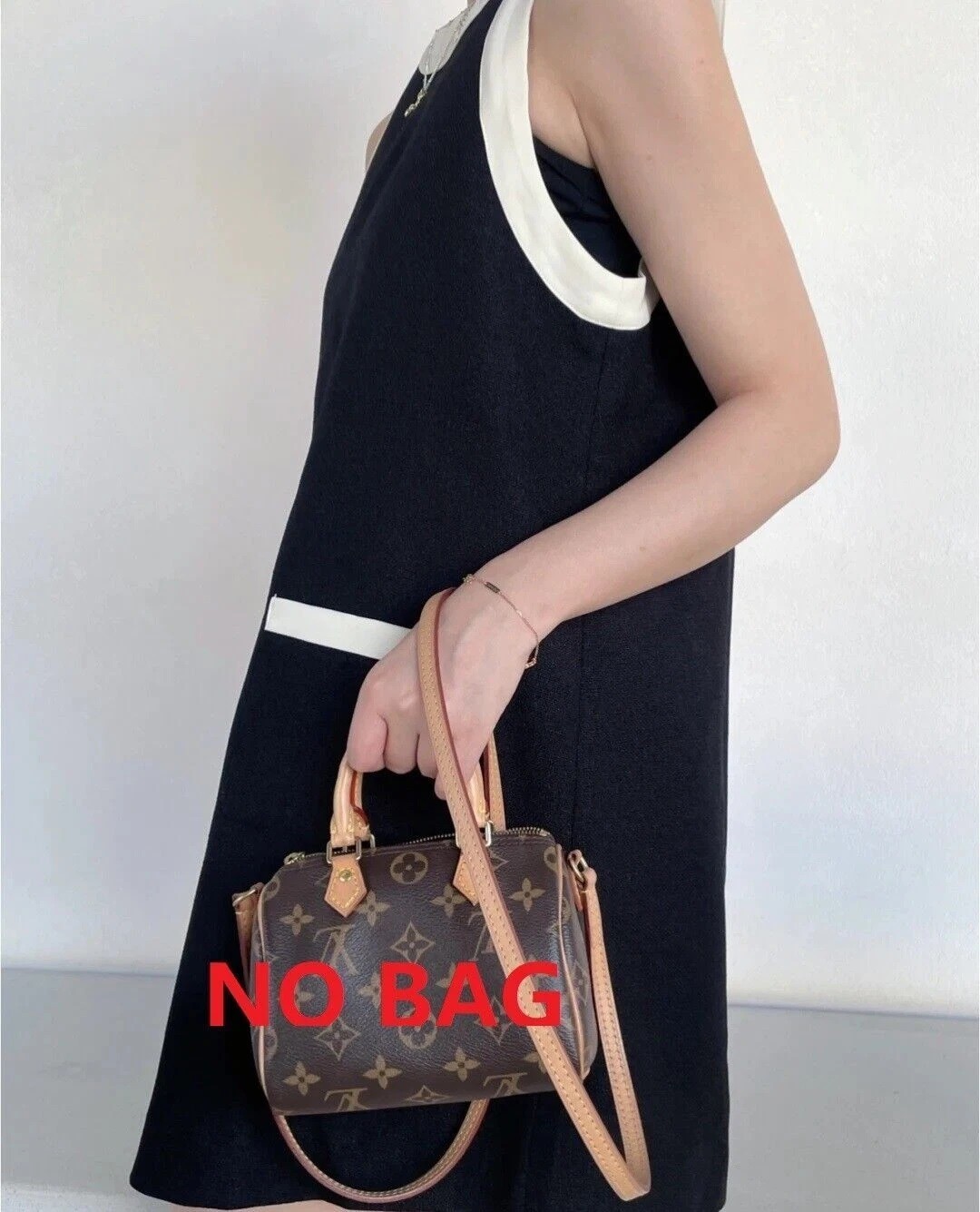 Vachetta Crossbody Leather Strap For Pochette Accessoires Nane Speedy Mini Bag