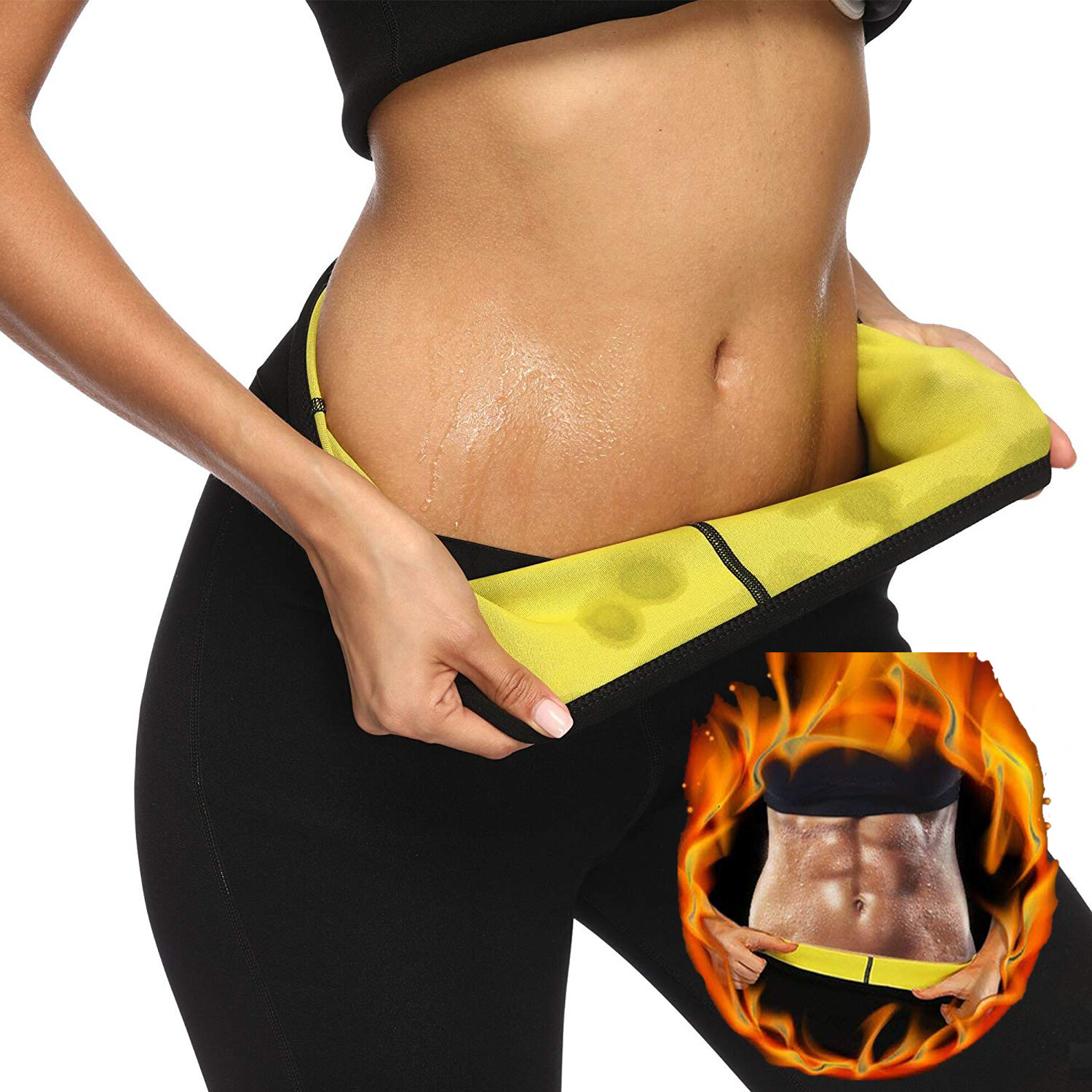 Women Sauna Sweat Pants for Weight Loss Neoprene Workout Thermo Shorts Shaper