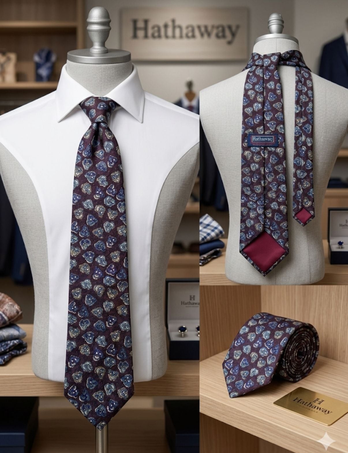 Vintage Hathaway Paisley Silk Tie