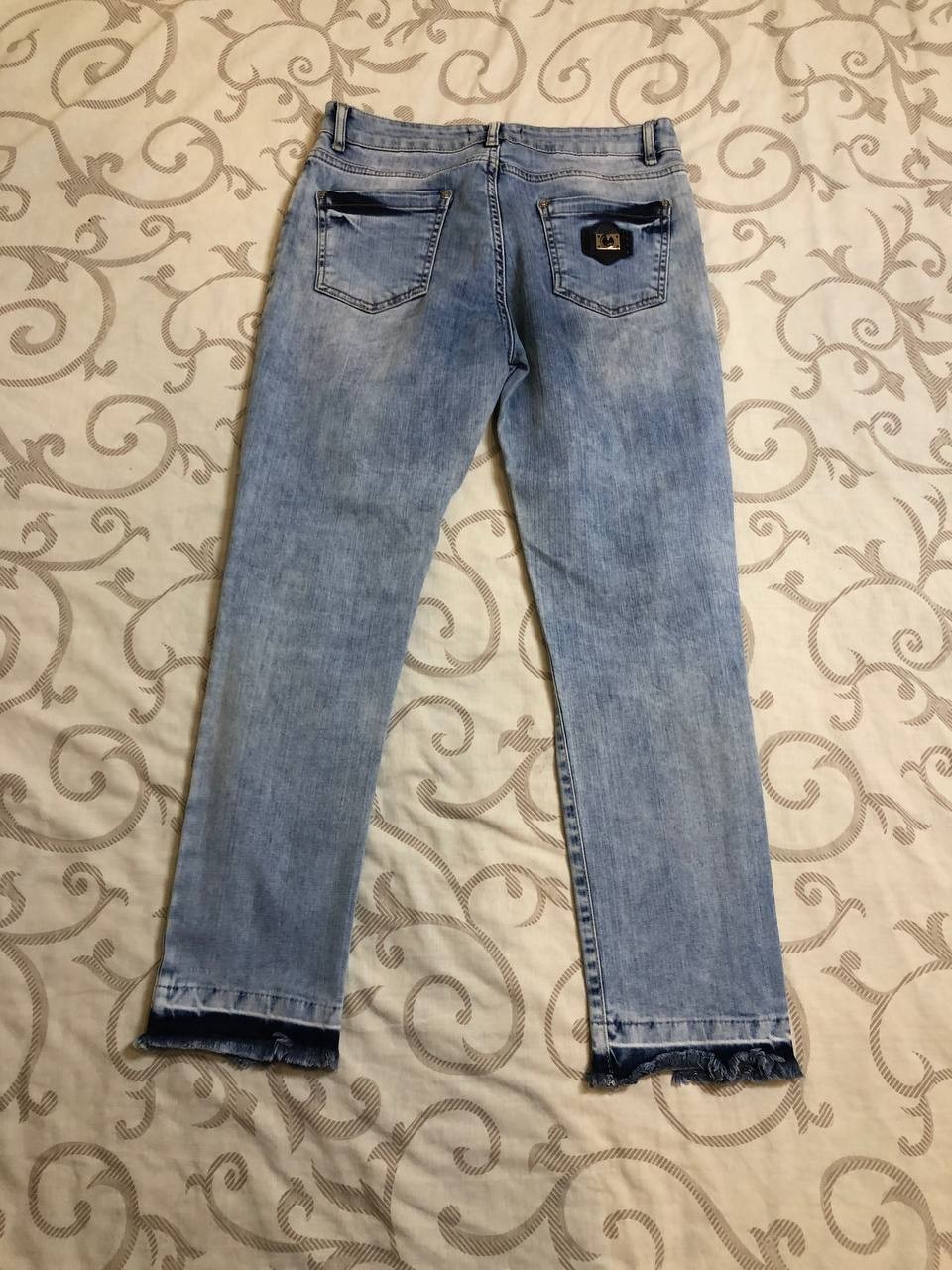 Philipp Plein Jeans 27 Straight Cut Distressed Ripped