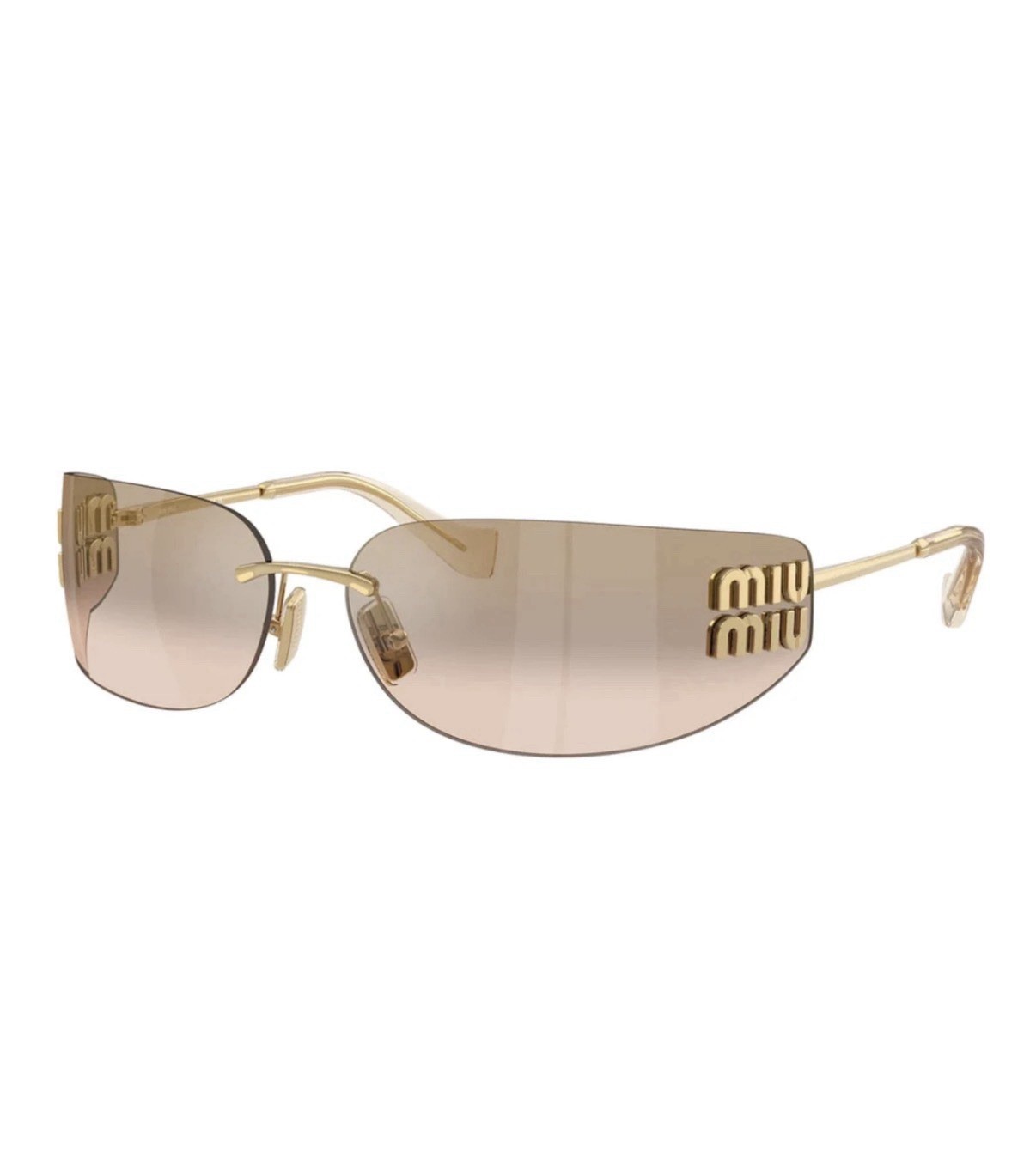 Miu Miu AUBE MU A51S Bronze Sunglasses Brown Gradient