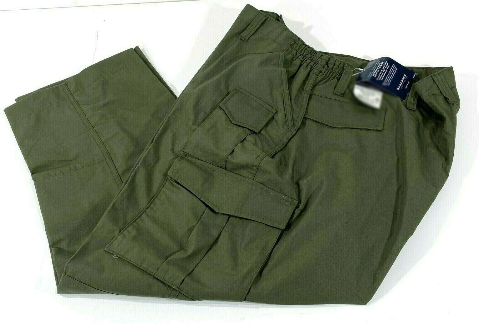 NWT MENS 34×30 PROPPER F5251 UNIFORM RIP STOP TACTICAL PANTS OLIVE GREEN 34×30