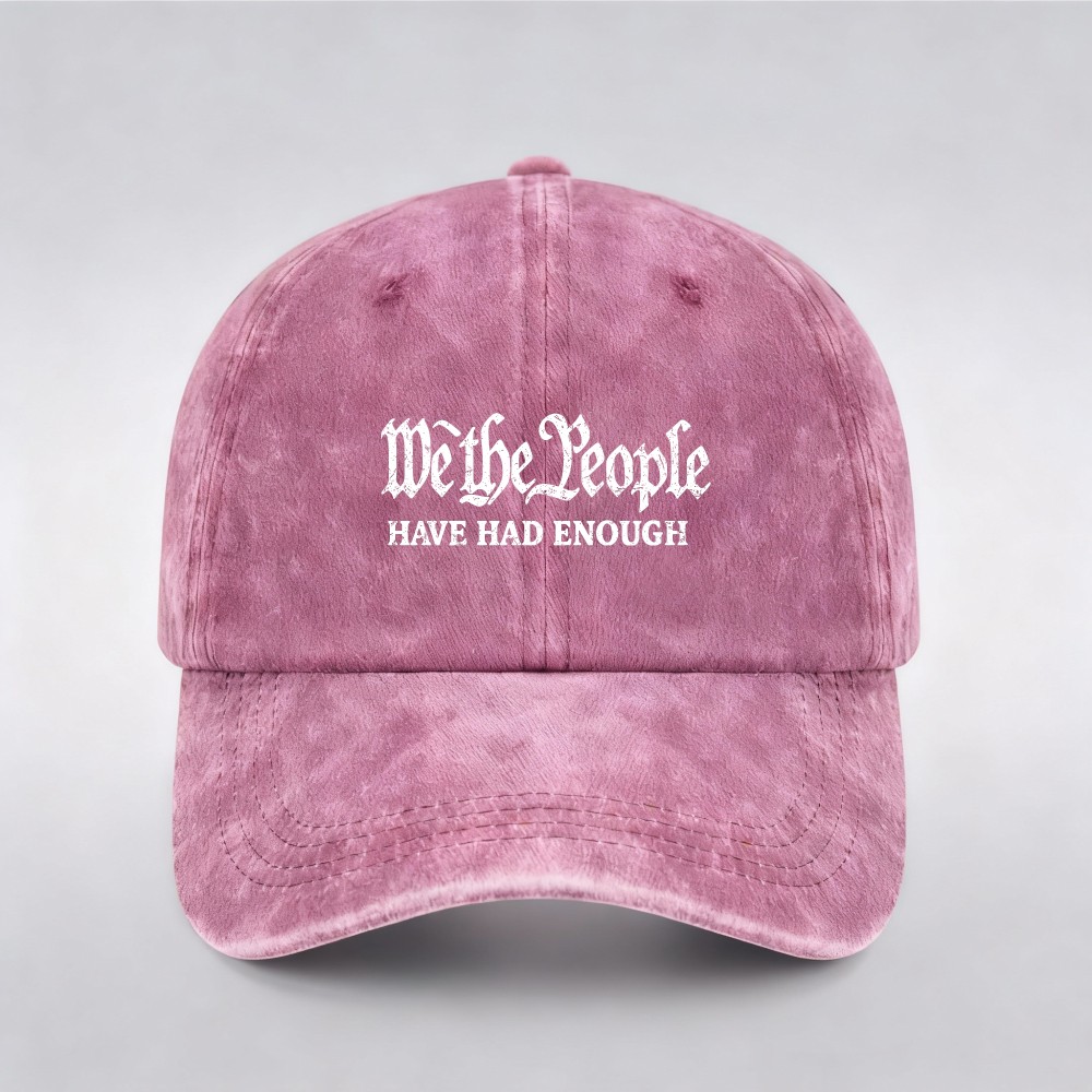 We The People Adjustable Baseball Hat – Freedom & Protest Cap for All Occasions