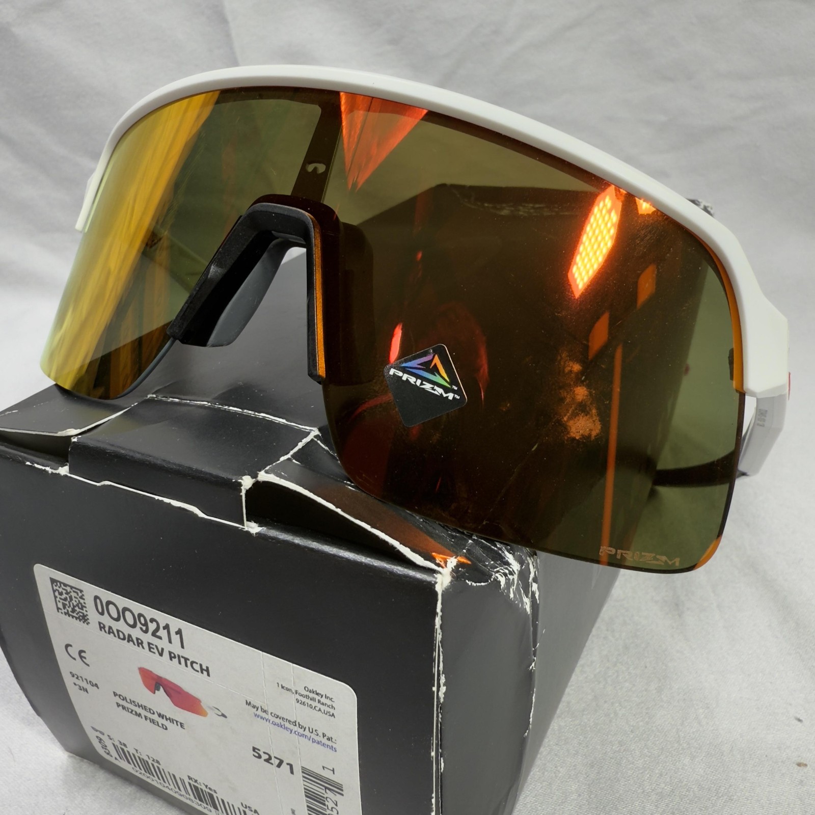 Oakley Sutro Sunglasses Mens One Size White Prizm Field Shield Sport UV400
