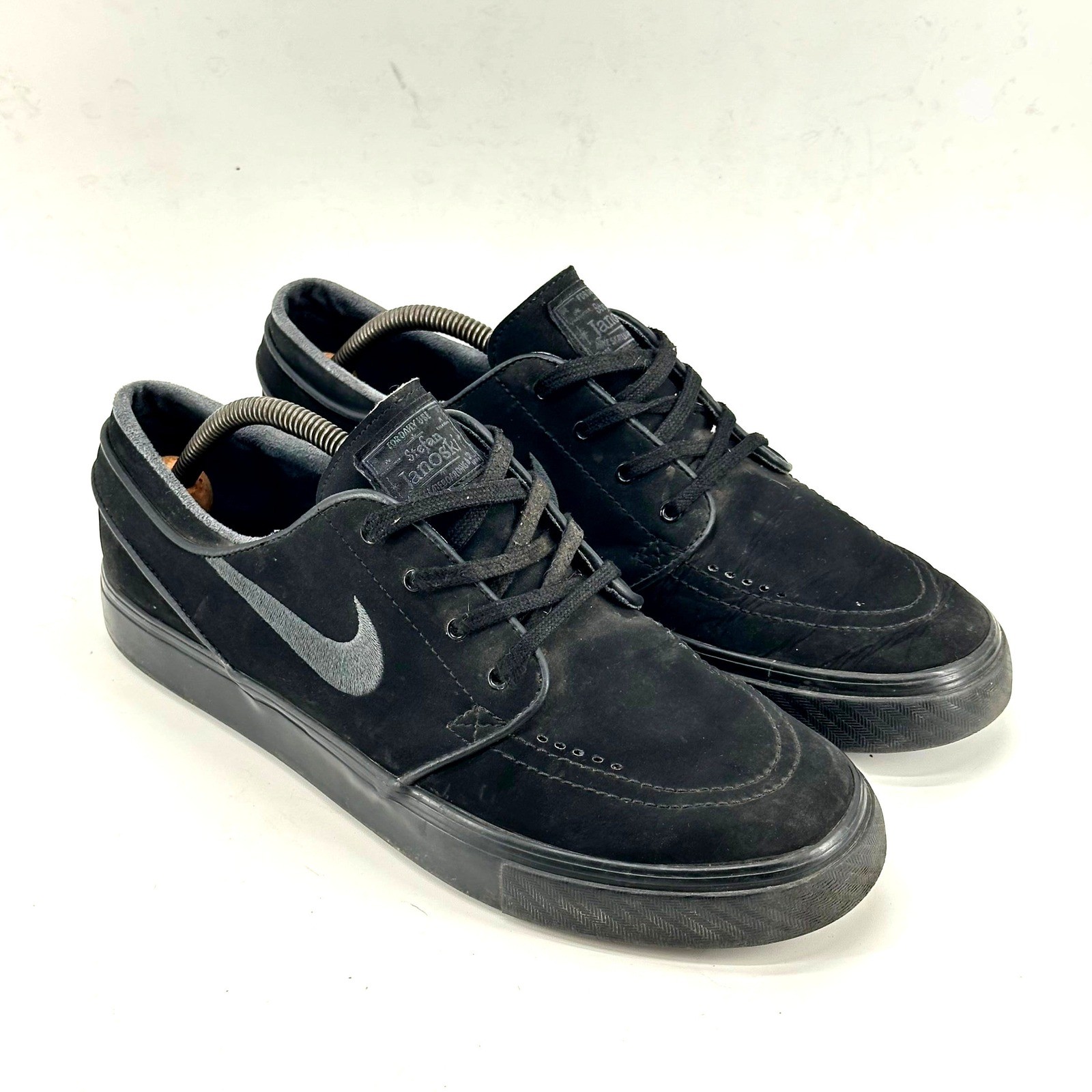 Nike SB Stefan Janoski Triple Black Suede Skateboard Shoes Men’s 10 633014-022