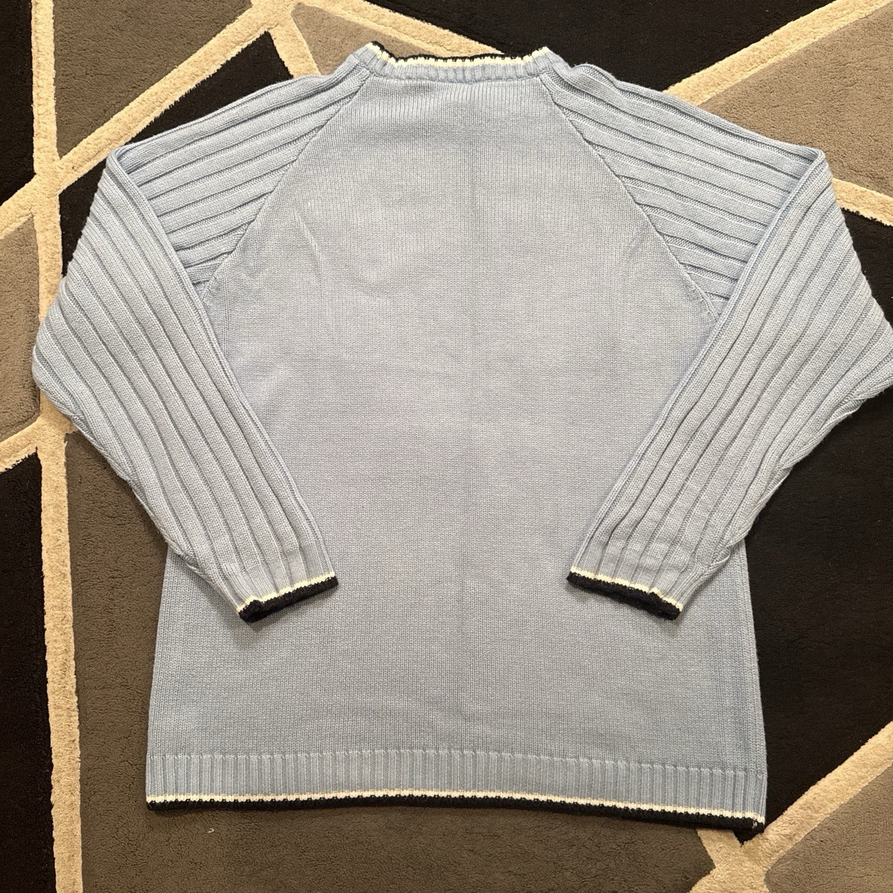 Light blue South Pole 90s knit sweater with patches