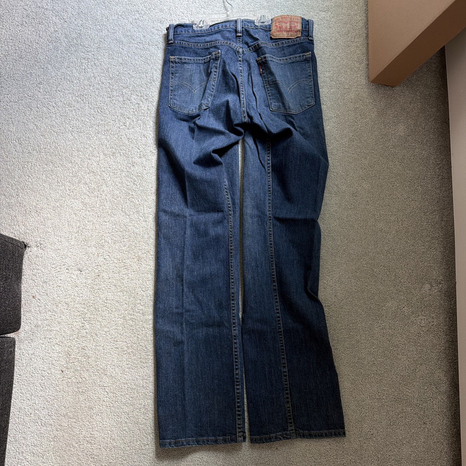 Levis 314 Shaping Straight Jeans Men’s W31 L32 Dark Wash Blue Denim