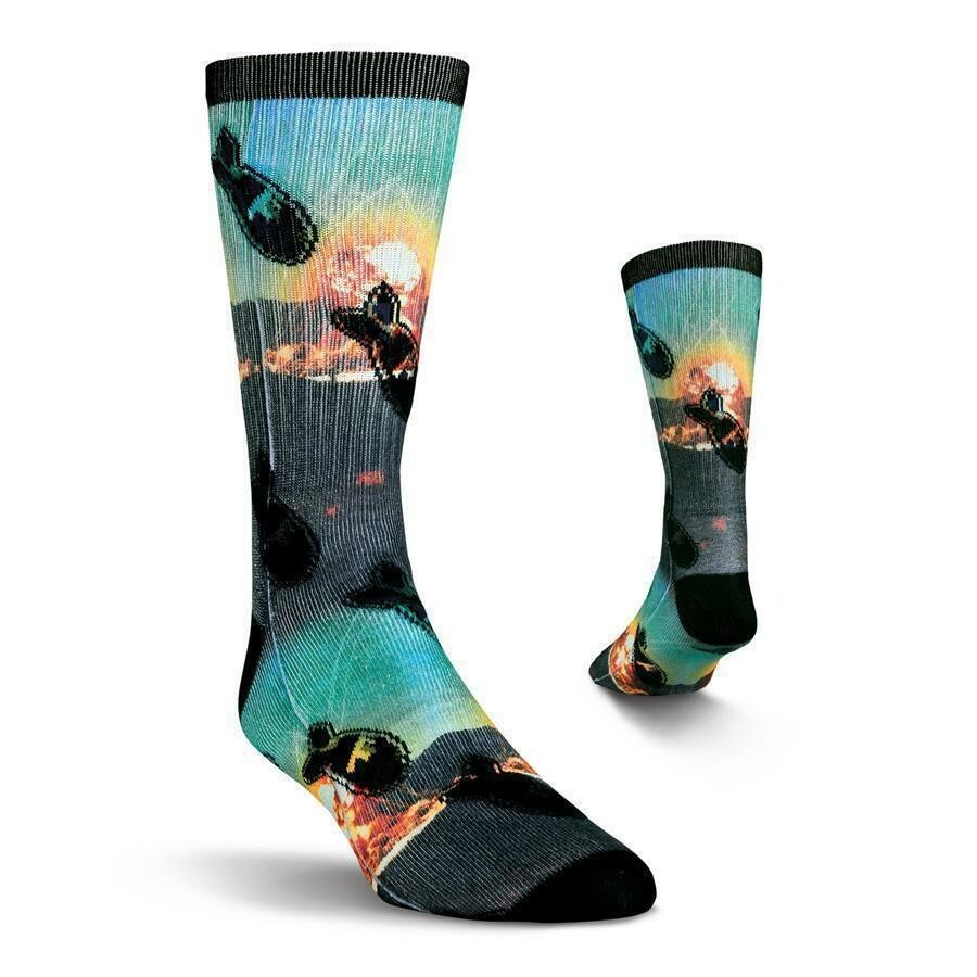 Bombardier Sub Men’s Athletic Crew Socks Size 10-13 Kurb Ka-Boom Fashion New