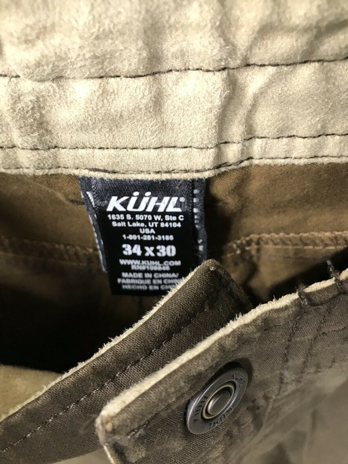 Kuhl Defyr Men’s Pants Sizes 35, 36, 38, 40, 42 x 30 – Espresso/Raven – NEW