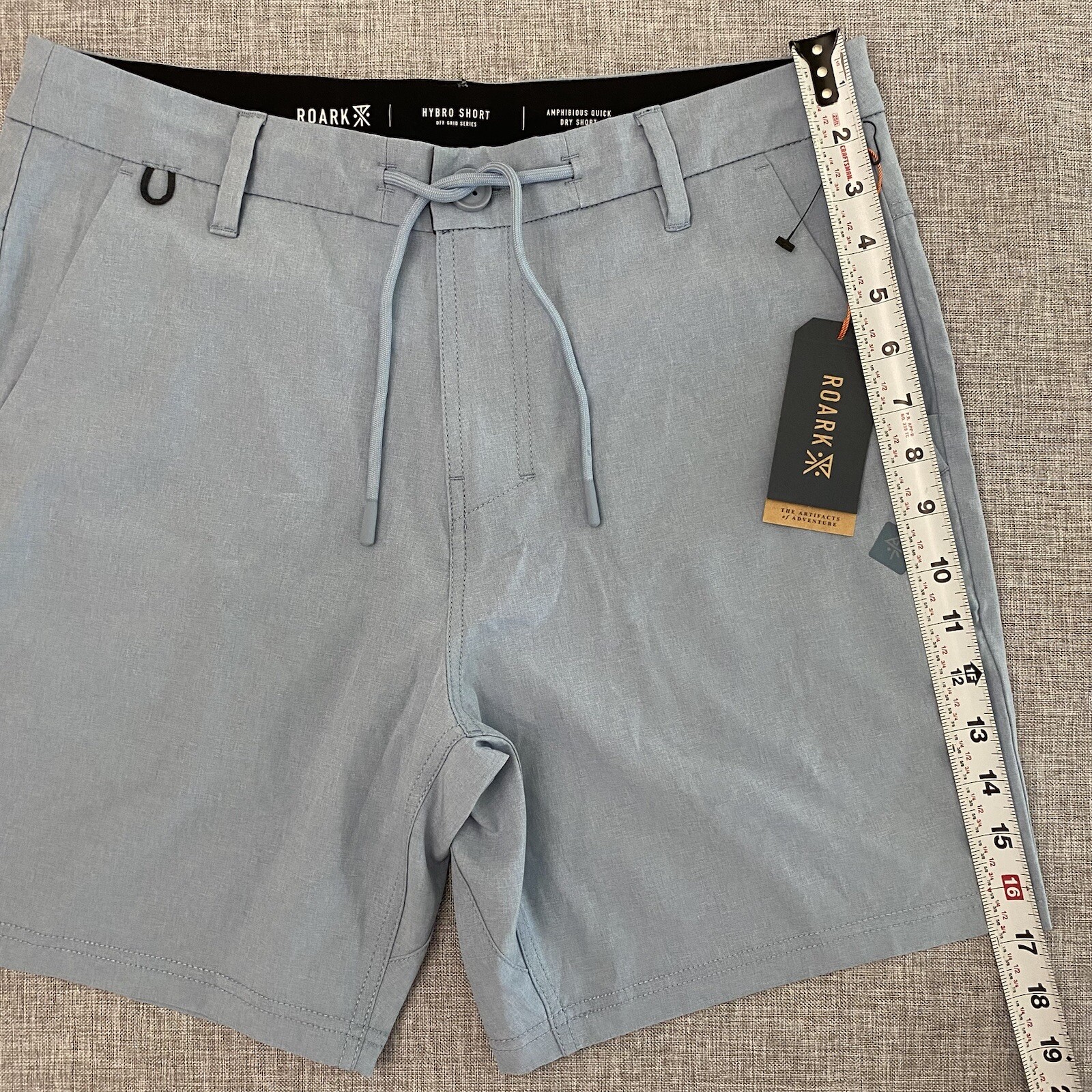 Roark Hybro Hybrid Mens 30 Amphibious Stretch Shorts Blue NWT