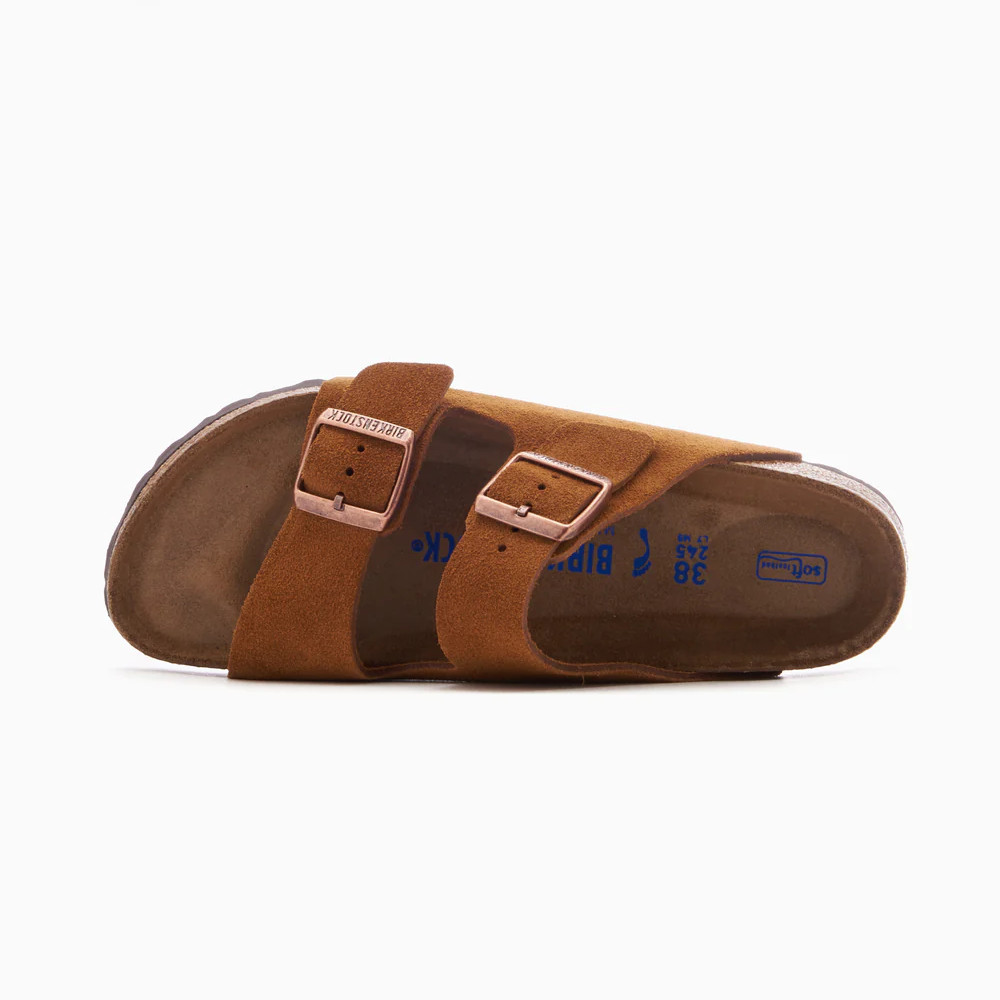 Birkenstock Arizona Mink Soft Footbed Suede Leather Sandal Unisex Shoes