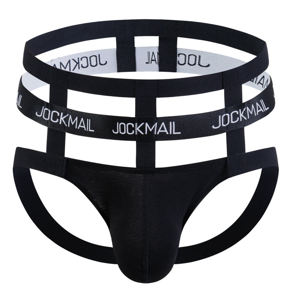 JOCKMAIL Sexy Men Underwear,Jockstrap G-string Pouch Panties Thong BIKINI Briefs