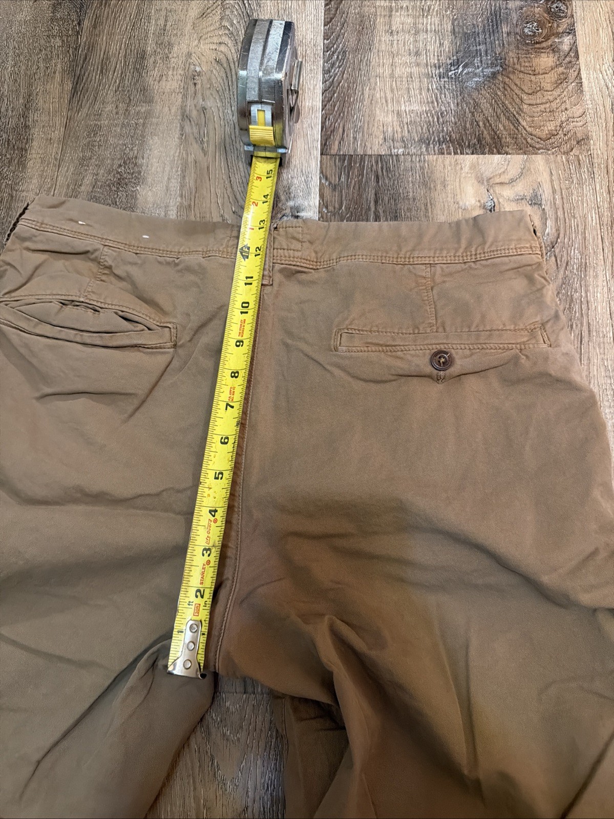 American Eagle Next Level Flex Classic Chino Shorts Tan Khaki Mens 33 9″ Inseam