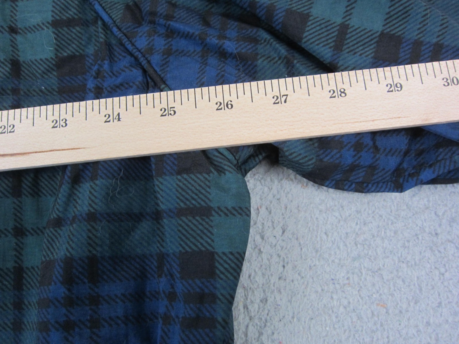 Vintage Slazenger Sweatshirt Mens Extra Large XL Blue Green Plaid Golfing Golf