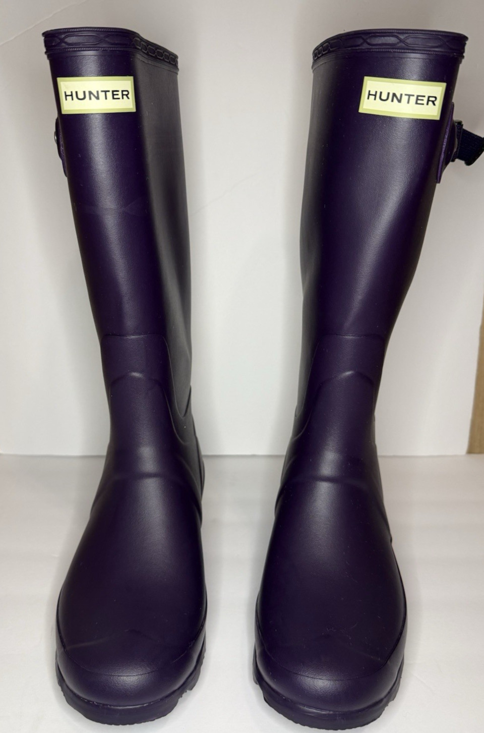 Hunter Women’s Field Huntress Rain Boots US 9 Dark Purple Waterproof