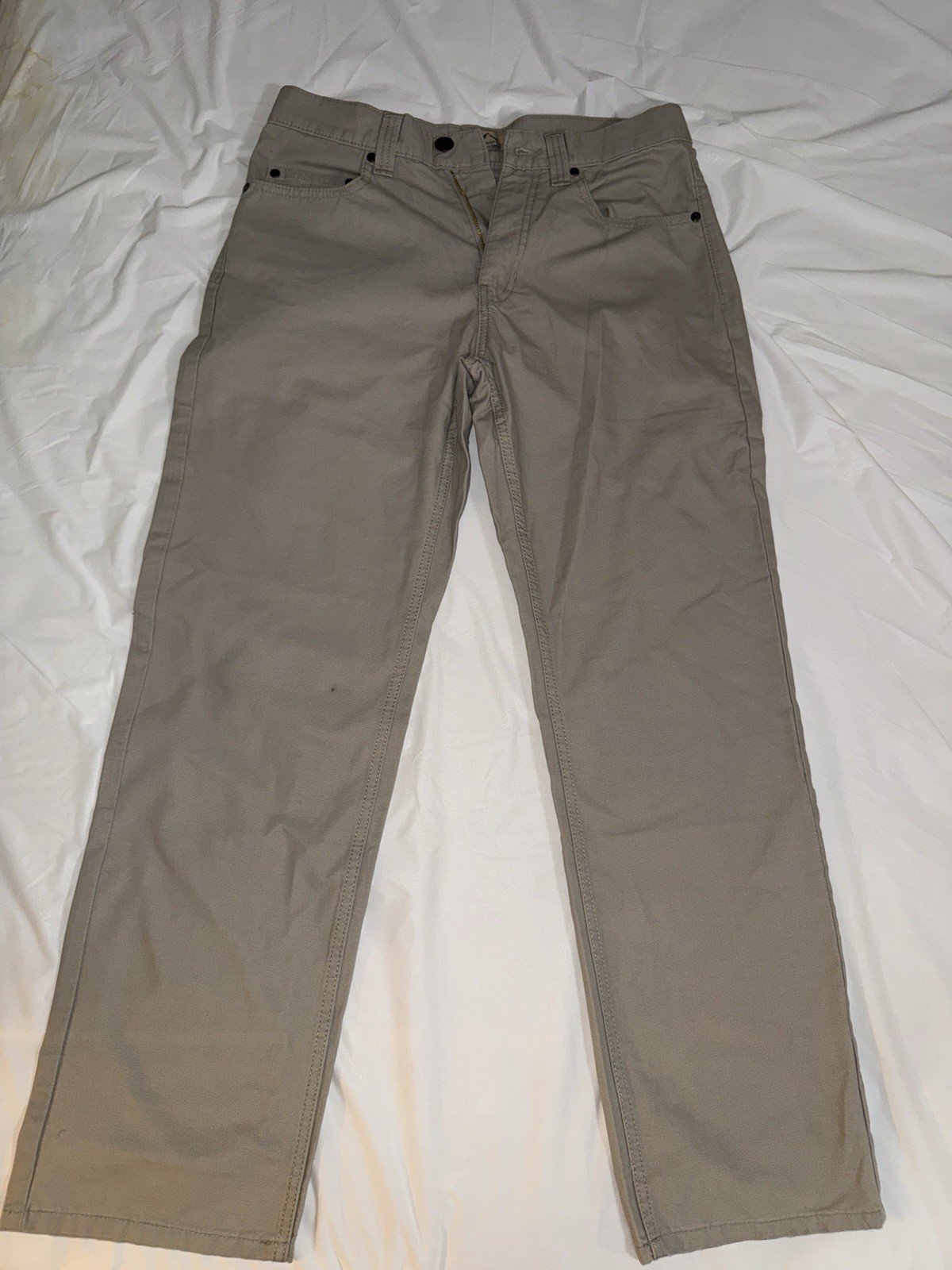 Blue Mountain Canvas 5 Pocket Pants Relaxed Fit 32×32 Khaki