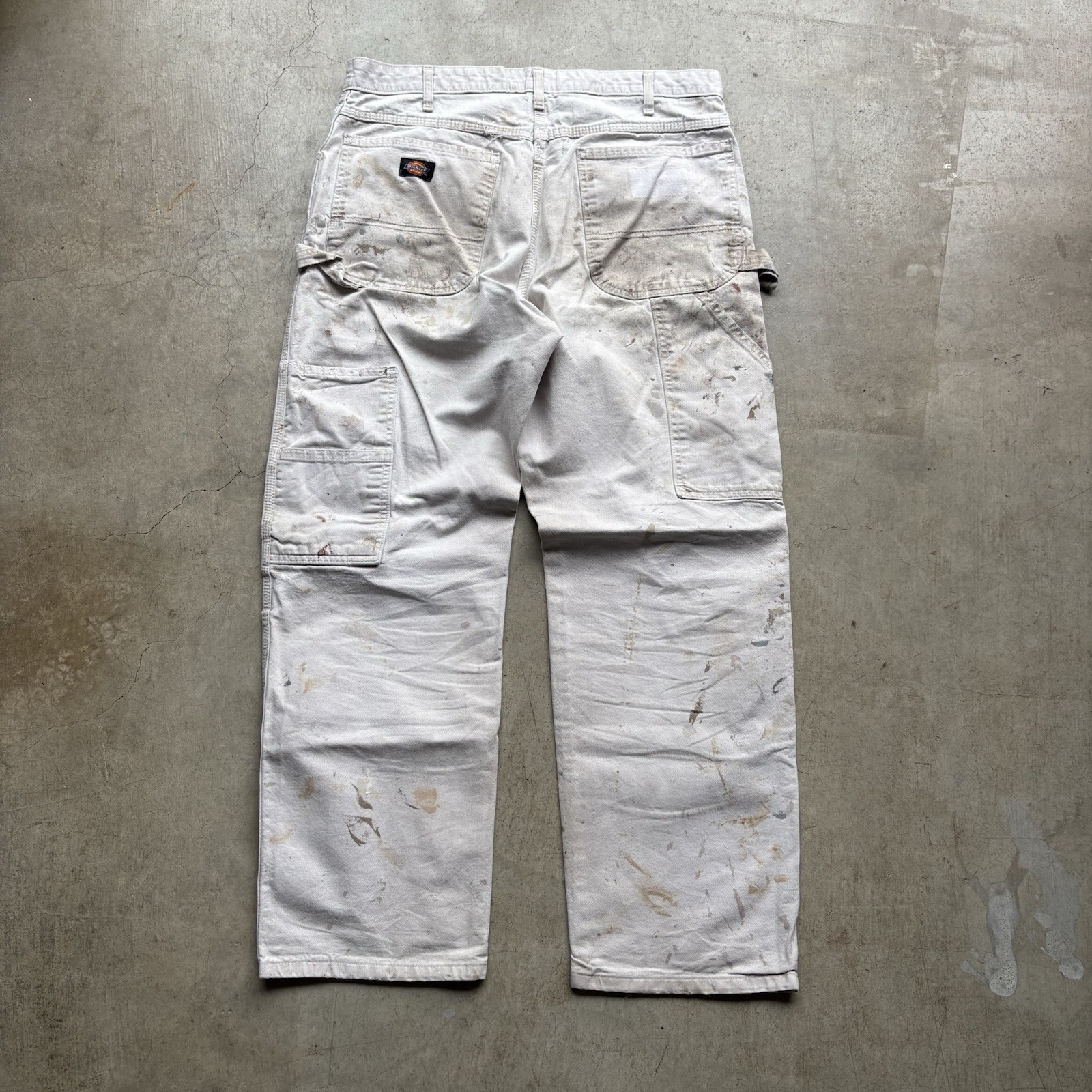 Dickies Men’s Work Pants 34×30 White Cotton Canvas Utility Painter PCSWWH