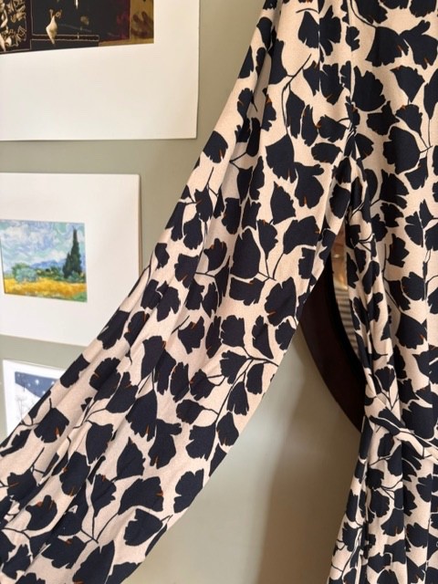 Toast Trailing Leaf Viscose Dress Size 12-14